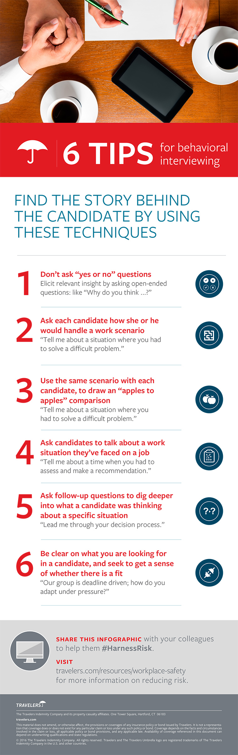 6 Behavioral Interviewing Tips Infographic