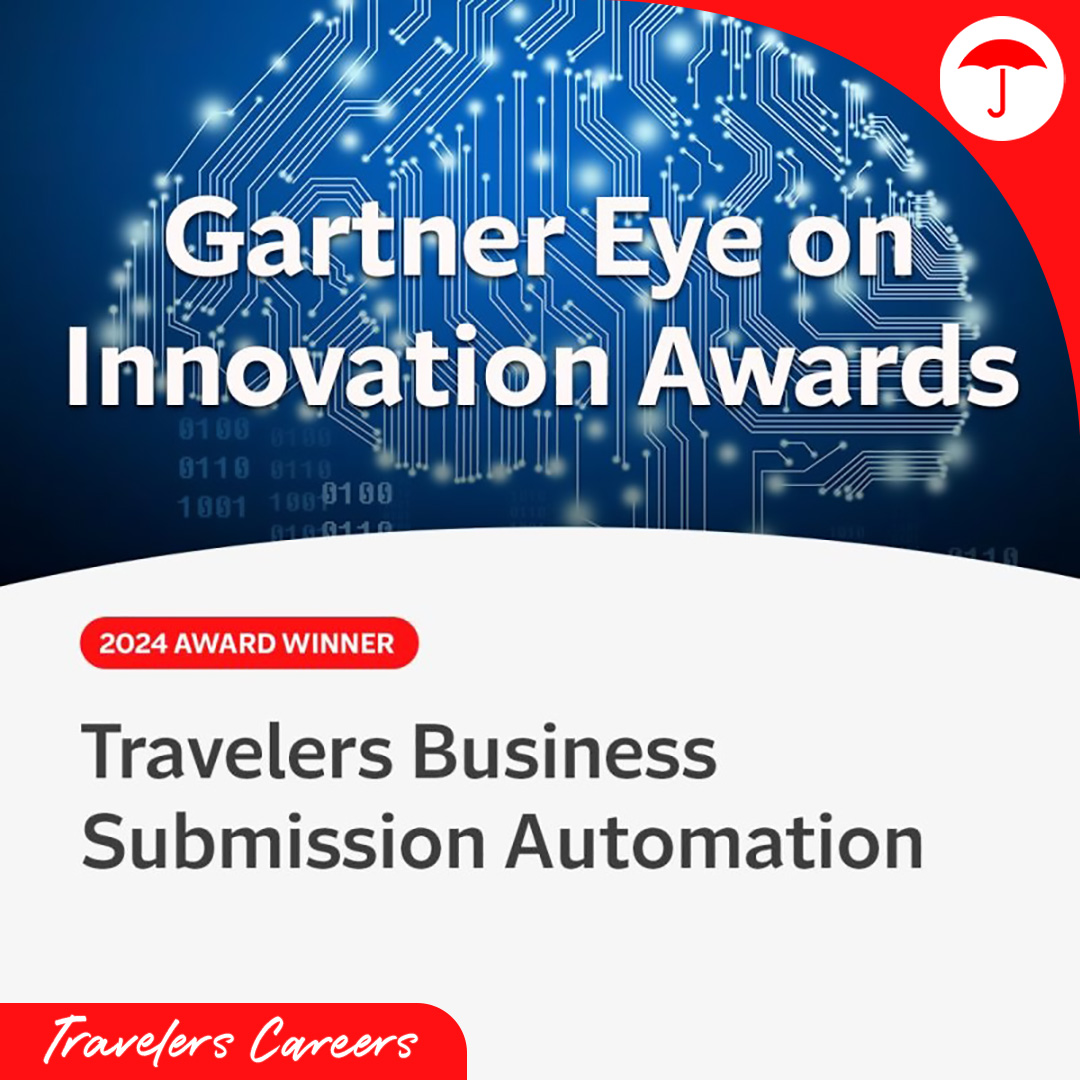 Gartner Eye on Innovation Awards - 2024 Winner - Travelers Business Submission Automation