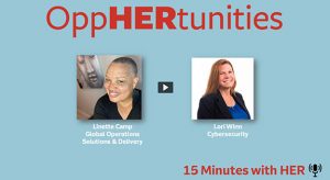 Linette Camp and Lori Winn photos from OppHERtunities Podcast