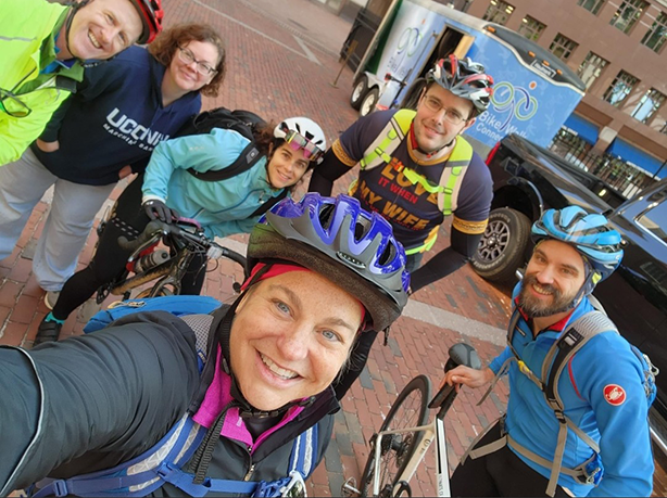 Members of he Travelers Employee Cycling Network