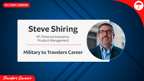 Steve Shiring. VP, Personal Insurance, Product Management, Military to Travelers Career
